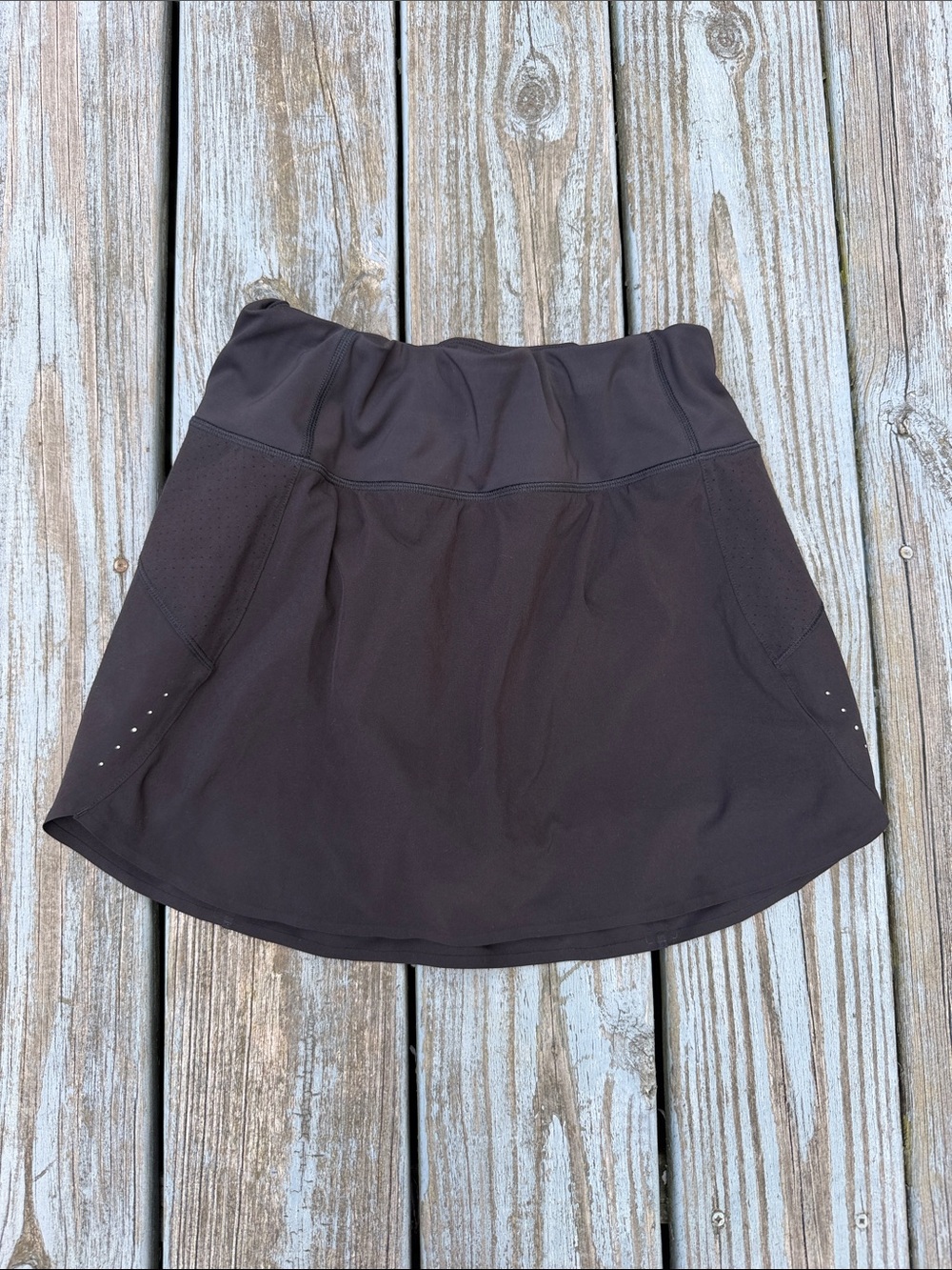 Athleta Black Run With It 14in Skort Skirt Shorts